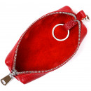 Ключниця з натуральної шкіри червона фактурна червона Shvigel