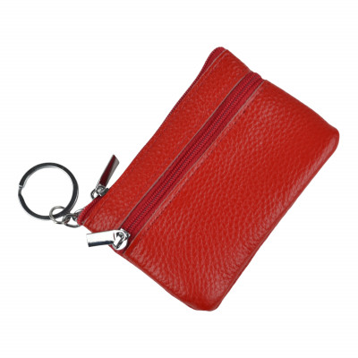 Ключниця-гаманець з натуральної шкіри червона