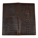 Чоловічий гаманець без застібки з натуральної шкіри шоколад