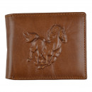 Мужской кошелек без застежки из натуральной кожи рыжий Мужской кошелек без застежки из натуральной кожи рыжий