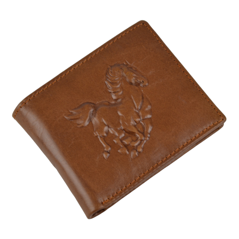 Мужской кошелек без застежки из натуральной кожи рыжий Мужской кошелек без застежки из натуральной кожи рыжий