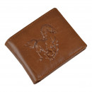 Мужской кошелек без застежки из натуральной кожи рыжий Мужской кошелек без застежки из натуральной кожи рыжий