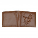 Мужской кошелек без застежки из натуральной кожи рыжий Мужской кошелек без застежки из натуральной кожи рыжий