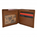 Мужской кошелек без застежки из натуральной кожи рыжий Мужской кошелек без застежки из натуральной кожи рыжий