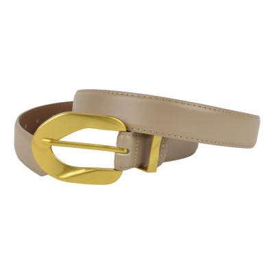 Жіночий ремінь з натуральної шкіри таупе темний Жіночий ремінь з натуральної шкіри таупе темний