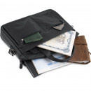 Чоловічий портфель з натуральної шкіри чорний Vintage Чоловічий портфель з натуральної шкіри чорний Vintage