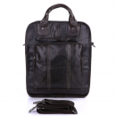 Мужская сумка базовая из натуральной кожи темно-серая Vintage