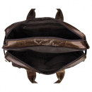 Чоловічий портфель з натуральної шкіри рудий темний Vintage