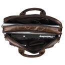 Чоловічий портфель з натуральної шкіри рудий темний Vintage