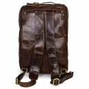 Чоловічий портфель з натуральної шкіри рудий темний Vintage