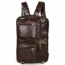 Чоловічий портфель з натуральної шкіри рудий темний Vintage