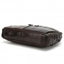 Чоловічий портфель з натуральної шкіри рудий темний Vintage