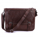 Чоловічий портфель з натуральної шкіри рудий темний Vintage Чоловічий портфель з натуральної шкіри рудий темний Vintage