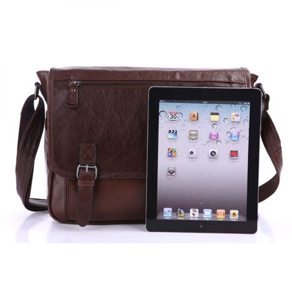 Чоловічий портфель з натуральної шкіри рудий темний Vintage Чоловічий портфель з натуральної шкіри рудий темний Vintage