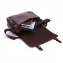 Чоловічий портфель з натуральної шкіри рудий темний Vintage Чоловічий портфель з натуральної шкіри рудий темний Vintage