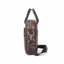 Чоловічий портфель з натуральної шкіри рудий темний Vintage