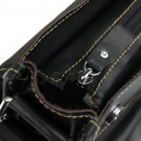 Чоловіча сумка через плече з натуральної шкіри чорна Vintage Чоловіча сумка через плече з натуральної шкіри чорна Vintage