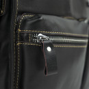 Чоловіча сумка через плече з натуральної шкіри чорна Vintage Чоловіча сумка через плече з натуральної шкіри чорна Vintage