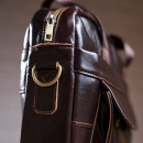 Чоловічий портфель з натуральної шкіри рудий темний Vintage Чоловічий портфель з натуральної шкіри рудий темний Vintage