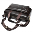 Чоловічий портфель з натуральної шкіри рудий темний Vintage Чоловічий портфель з натуральної шкіри рудий темний Vintage