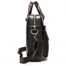 Чоловічий портфель з натуральної шкіри рудий темний Vintage Чоловічий портфель з натуральної шкіри рудий темний Vintage