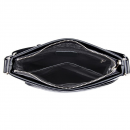 Чоловіча сумка через плече з натуральної шкіри чорна Vintage