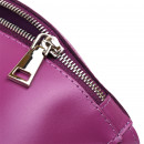 Женская сумка бананка из натуральной кожи фиолетовая гладкая Shvigel