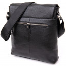 Чоловіча сумка через плече з натуральної шкіри чорна Vintage Чоловіча сумка через плече з натуральної шкіри чорна Vintage
