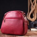 Жіноча сумка через плече з натуральної шкіри червона Vintage