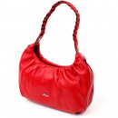 Жіноча сумка базова з натуральної шкіри червона Karya
