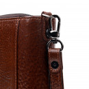 Мужской клатч из натуральной кожи рыжий Karya