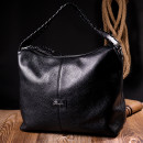 Жіноча сумка базова з натуральної шкіри чорна Karya