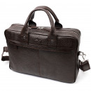 Мужской портфель из натуральной кожи коричневый Karya