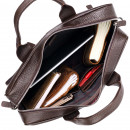 Мужской портфель из натуральной кожи коричневый Karya