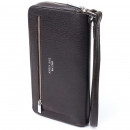 Чоловічий клатч з натуральної шкіри рудий темний Karya