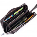 Чоловічий клатч з натуральної шкіри рудий темний Karya