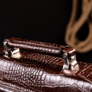 Мужской портфель из натуральной кожи коричневый Karya