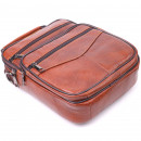 Мужская сумка базовая из натуральной кожи рыжая Vintage
