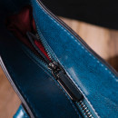 Жіноча сумка базова з натуральної шкіри блакитна Vintage