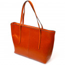 Женская сумка базовая из натуральной кожи рыжая Vintage