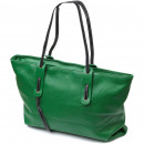 Женская сумка базовая из натуральной кожи зеленая Vintage
