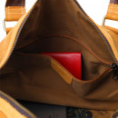 Дорожная сумка из натуральной кожи рыжая Vintage