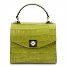 Жіноча сумка базова з натуральної шкіри зелена Tuscany