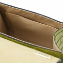Женская сумка базовая из натуральной кожи зеленая Tuscany