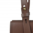 Жіноча сумка базова з натуральної шкіри шоколад