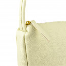 Женская сумка базовая из натуральной кожи белая